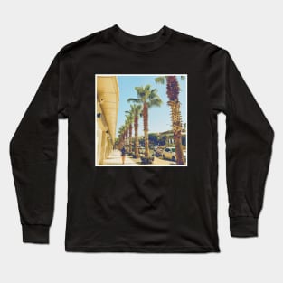 Pretty picture of a Palm Tree. Pretty Palm Trees Photography design with blue sky Long Sleeve T-Shirt